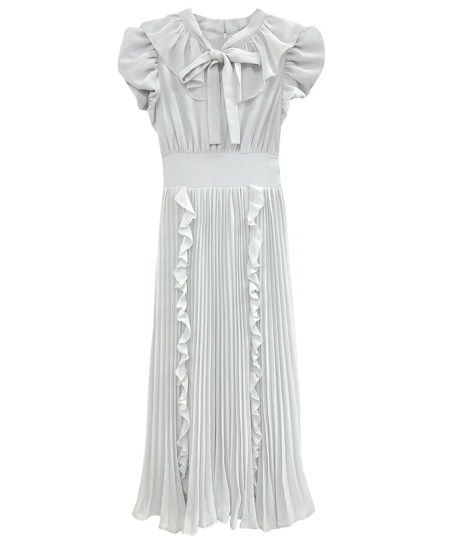 最終値下げ‼️RoseMuse chiffon pleated dress グレー