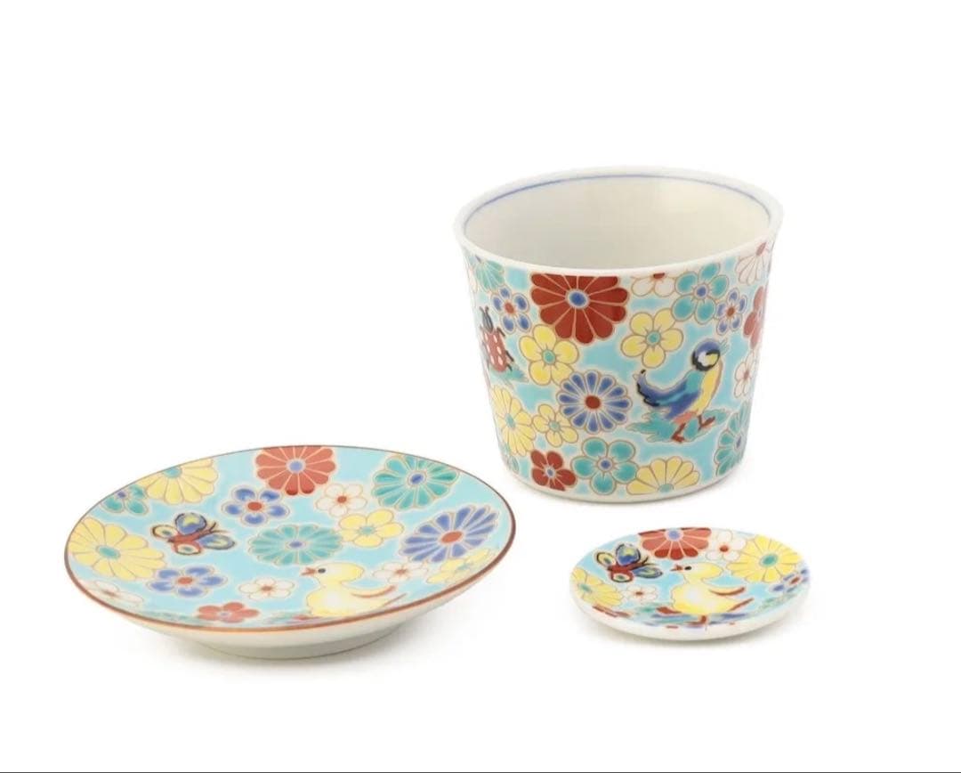 フェイラー ハイジ 九谷焼（梅菊） 3点セット