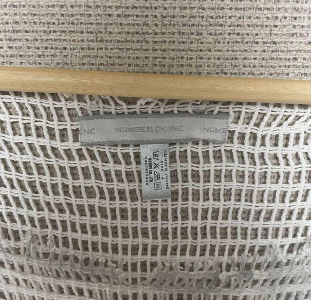 Number （N） ine 02SSオパール加工メッシュ ノースリーブ