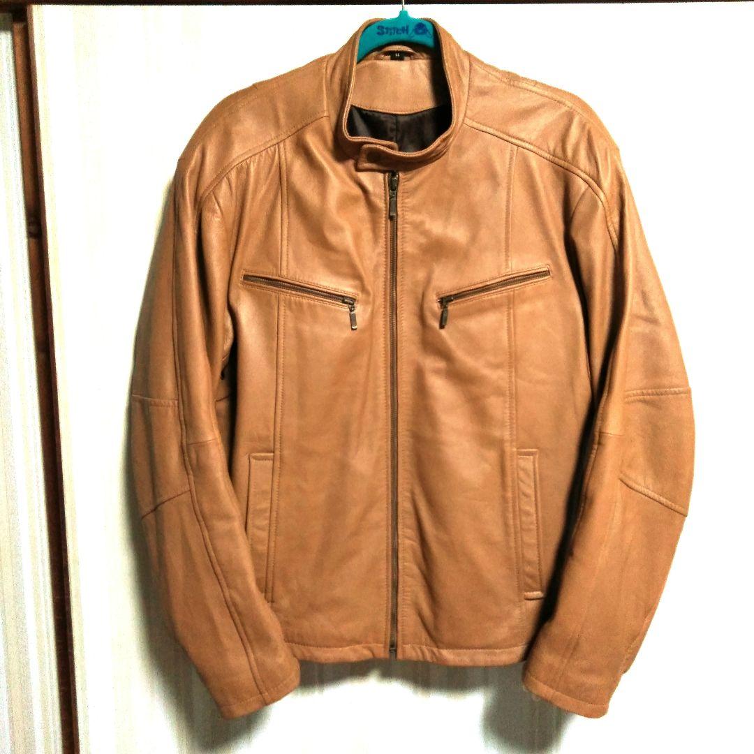 シングルライダース ラムレザー本革XL 美品‼️