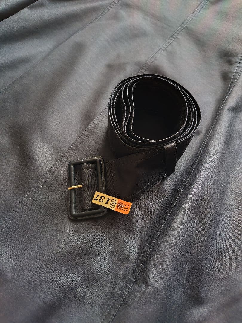 エムプルミエ　ロングトレンチコート　ネイビー