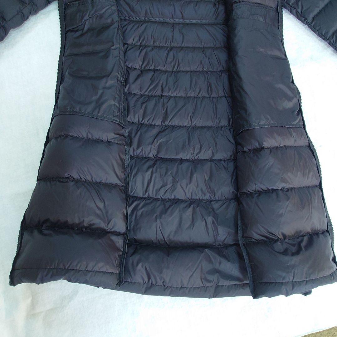 UNIQLO ウルトラライトダウン　ロングコート ブラック　巾着付　ＸＬ