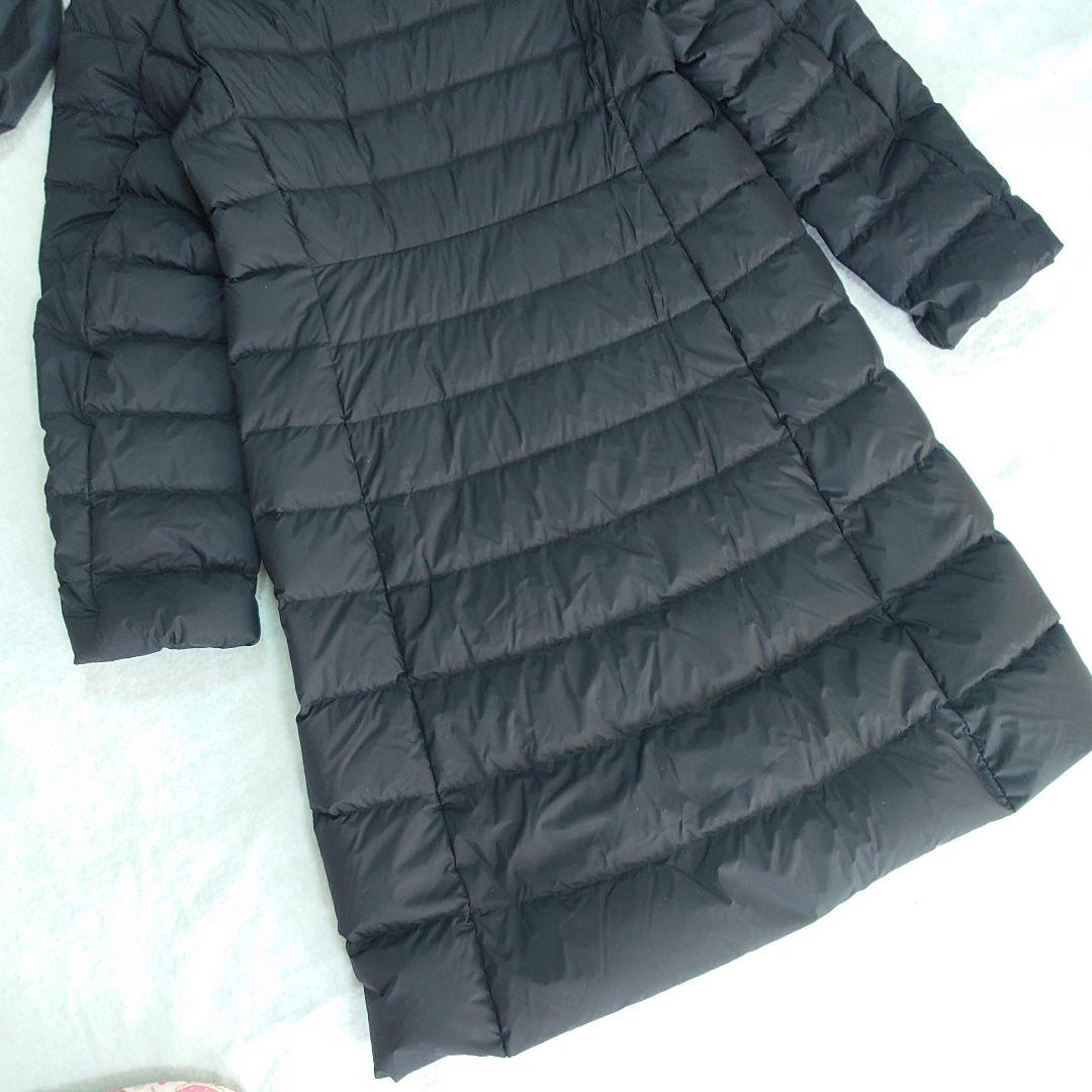 UNIQLO ウルトラライトダウン　ロングコート ブラック　巾着付　ＸＬ