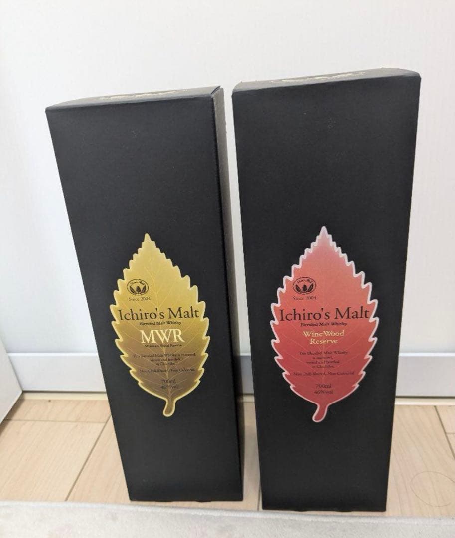 ウイスキー イチローズモルト リーフシリーズ 2本セット　箱付き