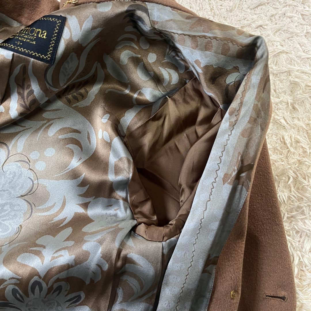 Cremona カシミヤ100% ダブル ロングコート 裏地シルク 9号 M