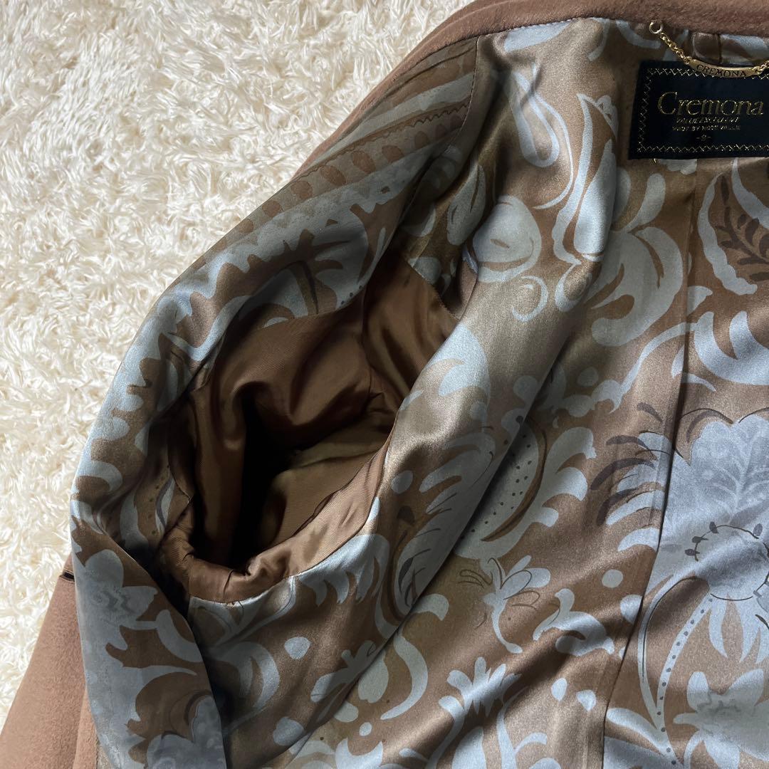 Cremona カシミヤ100% ダブル ロングコート 裏地シルク 9号 M