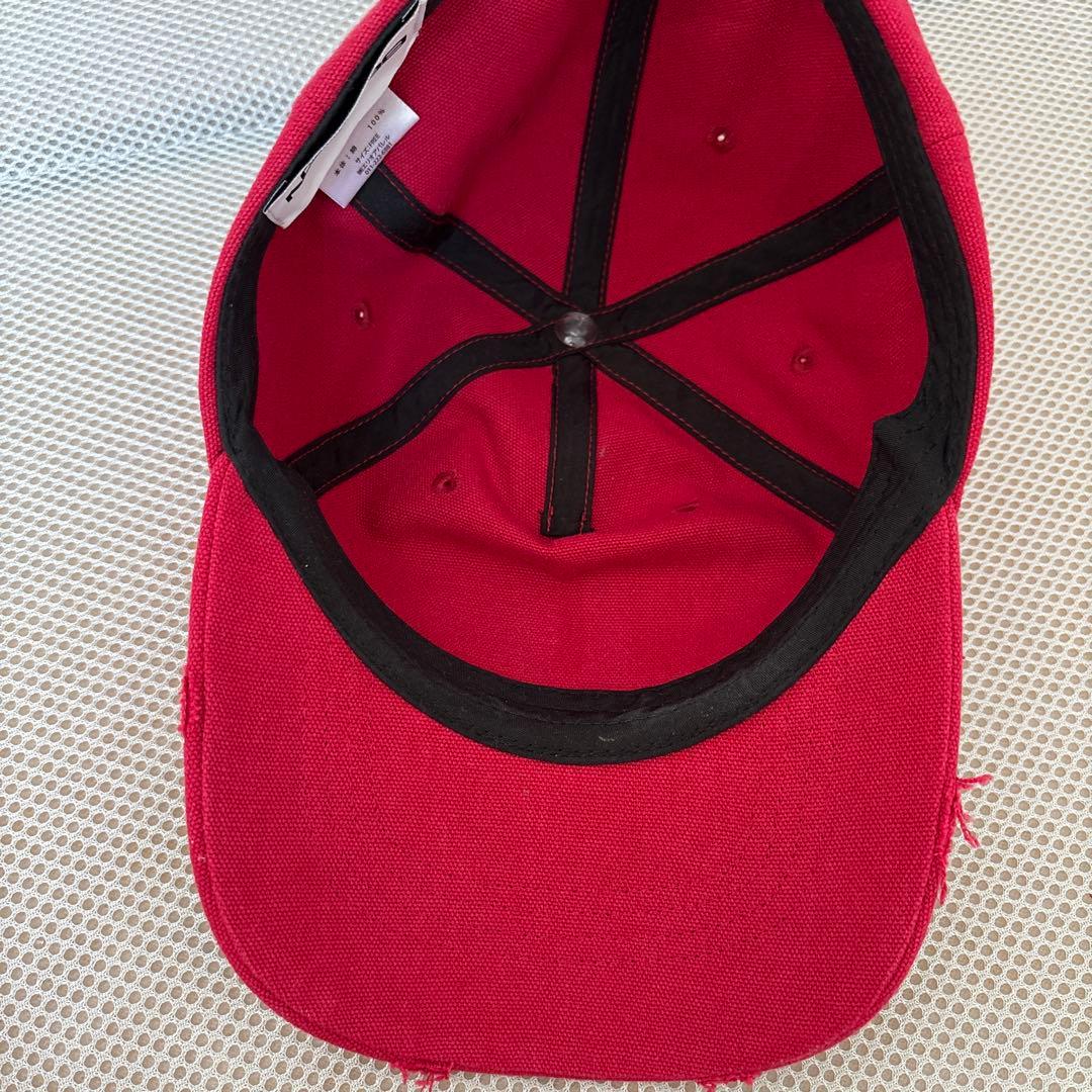BEEDEN BD STUDS DAMAGE CAP キャップ RED 赤