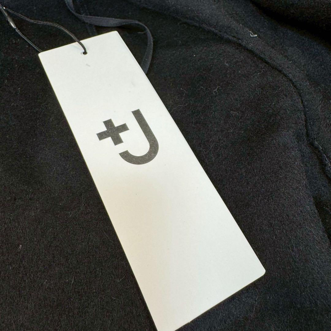 新品タグ付✨ ユニクロ ＋J カシミヤブレンド ラップロングコート M ブラック