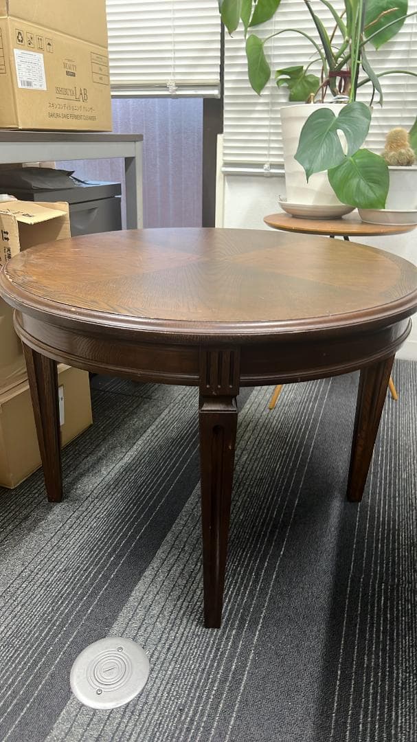 domani 円形木製テーブル　カリモク