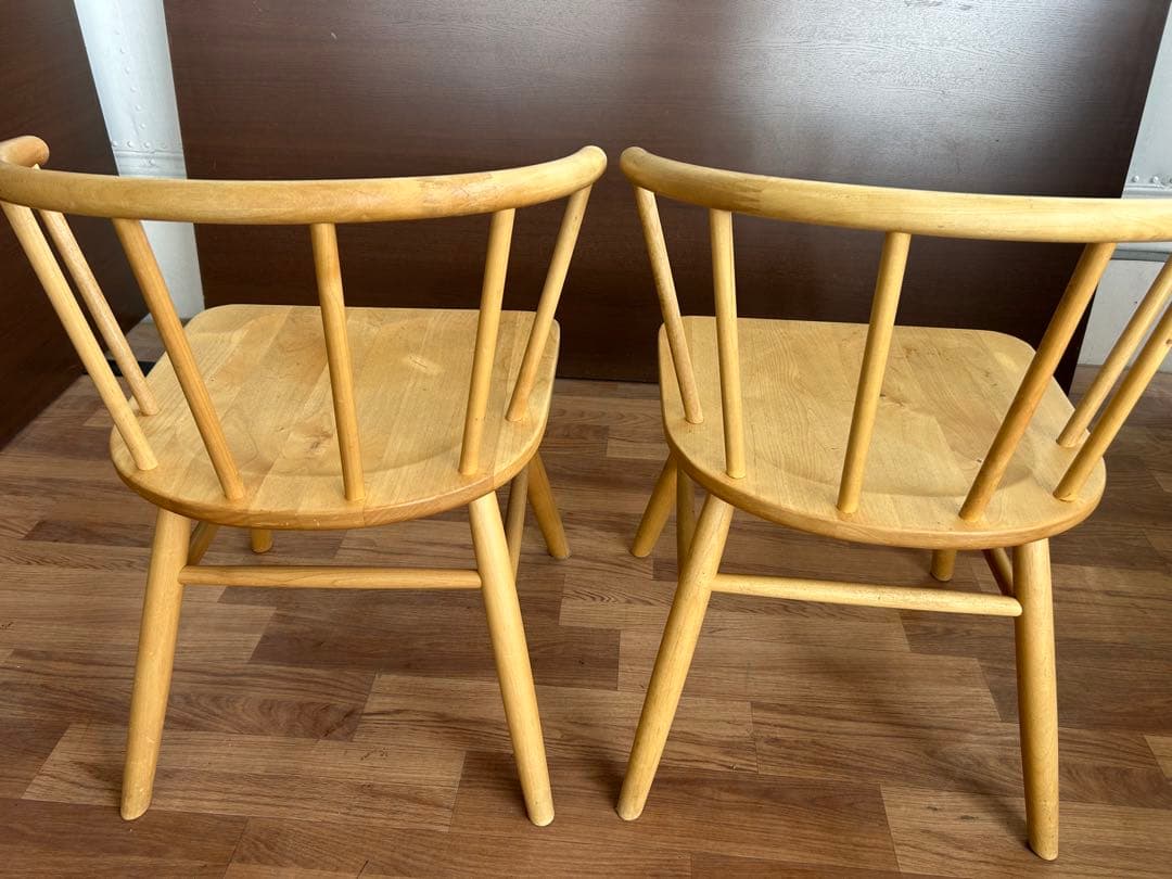 708 モモナチュラル　momo ナチュラル北欧風　ウッドチェア　2脚セット可