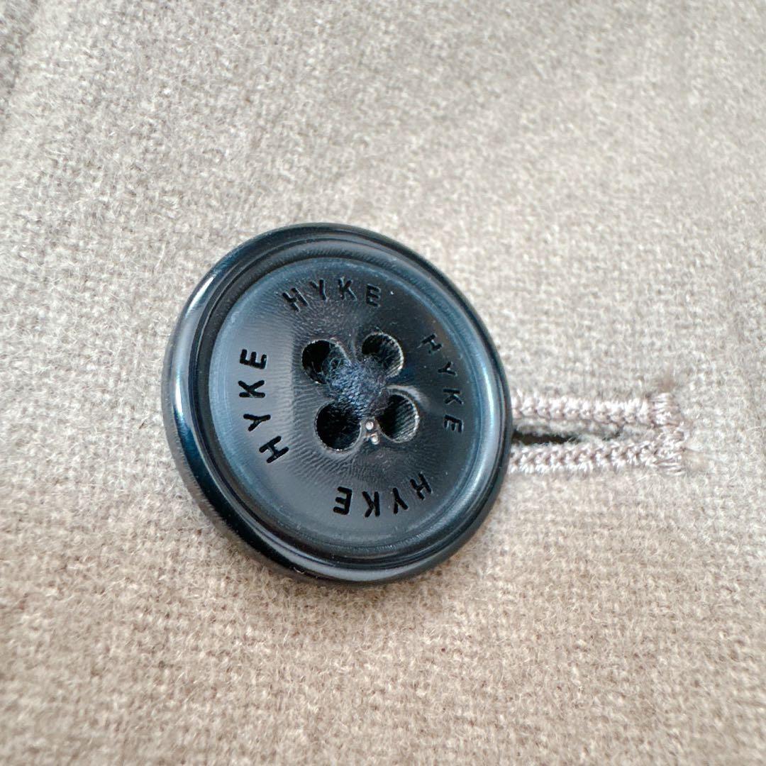 HYKE MELTON HOODED WORK COAT フーデッドコート