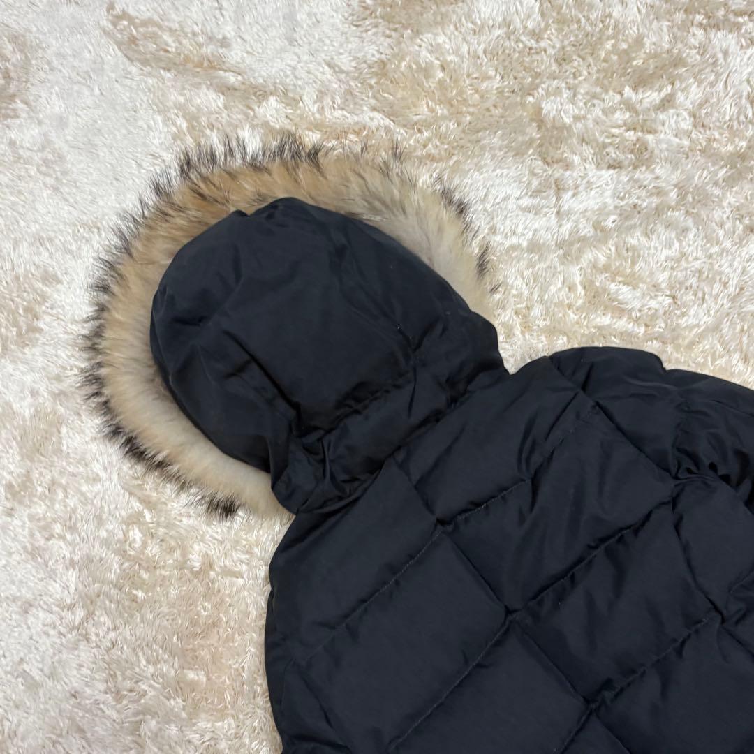 ✨極美品✨ピレネックス グルノーブル リアルファー ダウンコート 36 ブラック