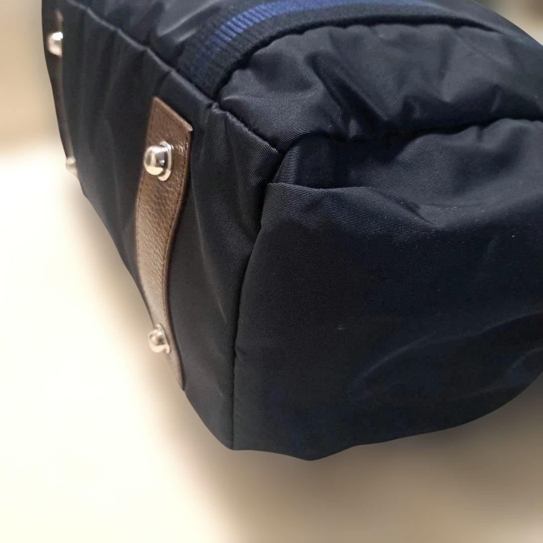 【美品】オロビアンコ トートバッグ ナイロン イタリア製 ARINNA リボン付