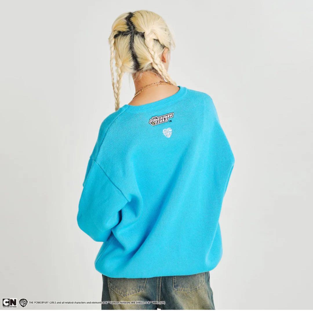 パワーパフガールズ バブルス アトモス ピンク ニット セーター