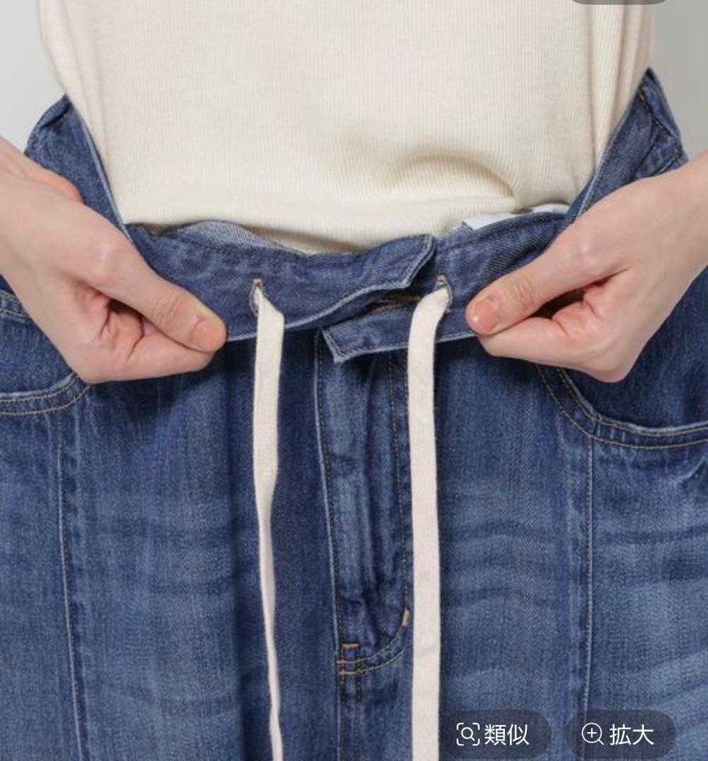 【新品】3Dドロップ デニム パンツ ニコアンド M