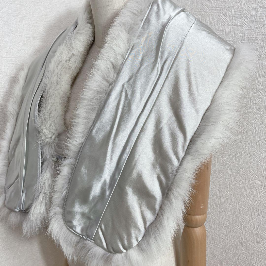 新品未使用　サガフォックス　金サガ　ロイヤル　ショール　マフラー　成人式　振袖