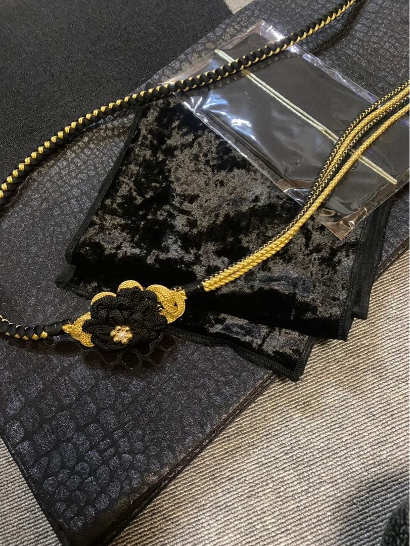 振袖フルセット　豪華　正絹　緑　金銀彩　梅　振袖6点セット　成人式