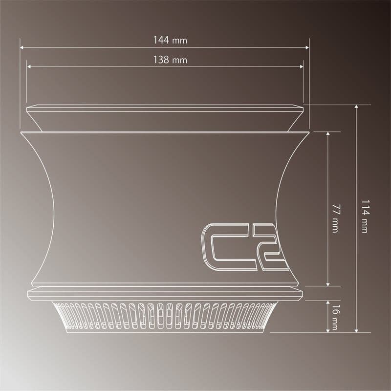 3Dプリンター鉢　C2 ヨイデザイン　アガベ　２個セット　鉢　観葉植物