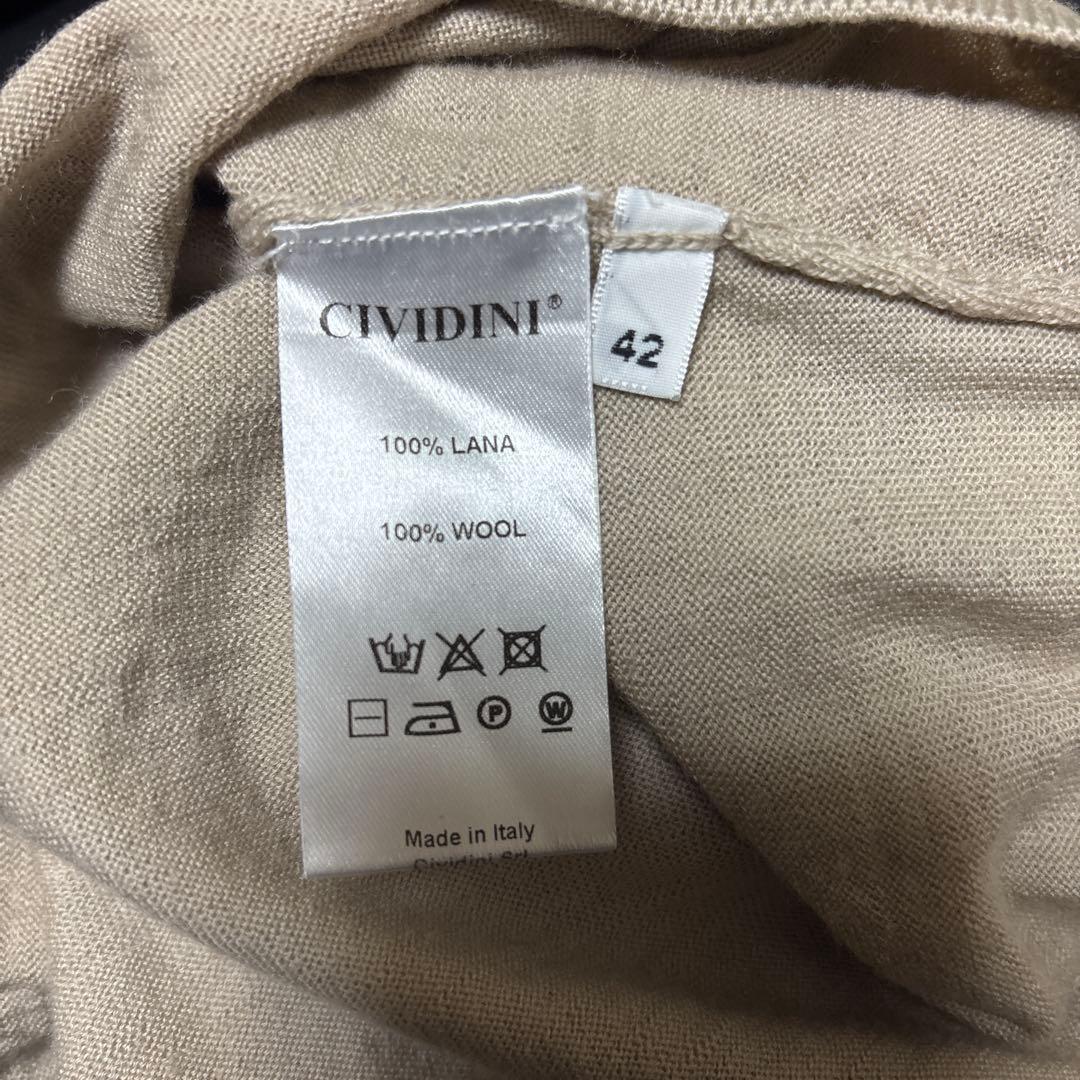 最高級ラグジュアリー★CIVIDINI イタリア製100%ウール タートルニット