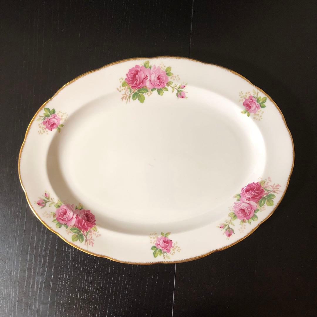 ロイヤルアルバート アメリカンビューティー 大皿 レア 希少 英国購入
