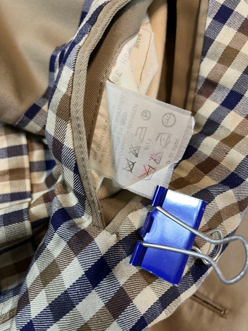 アクアスキュータム　トレンチコート　ベージュ　38 ベルト