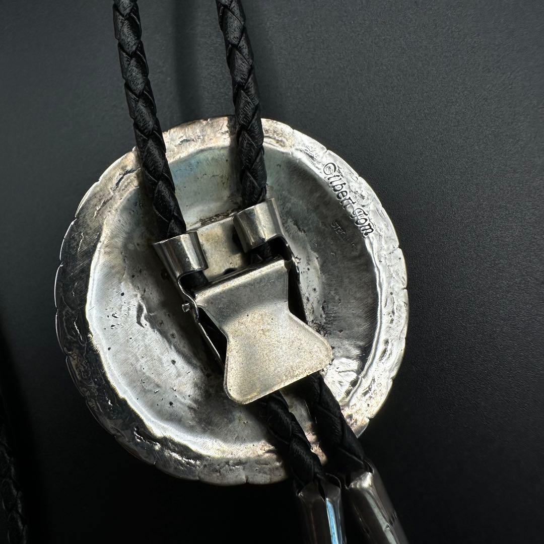 Navajo Gilbert Tomスタンプワーク ボロタイ