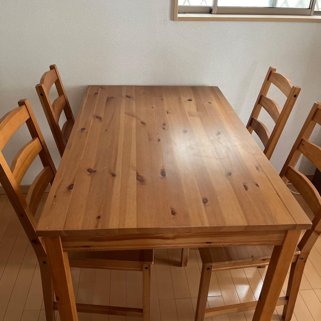 IKEA ヨックモック　ダイニングテーブルセット（引き取りに来てくださる方）