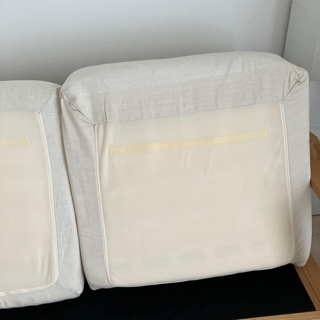【送料込み】無印良品 ソファ 木製フレーム 2.5シーターMuji