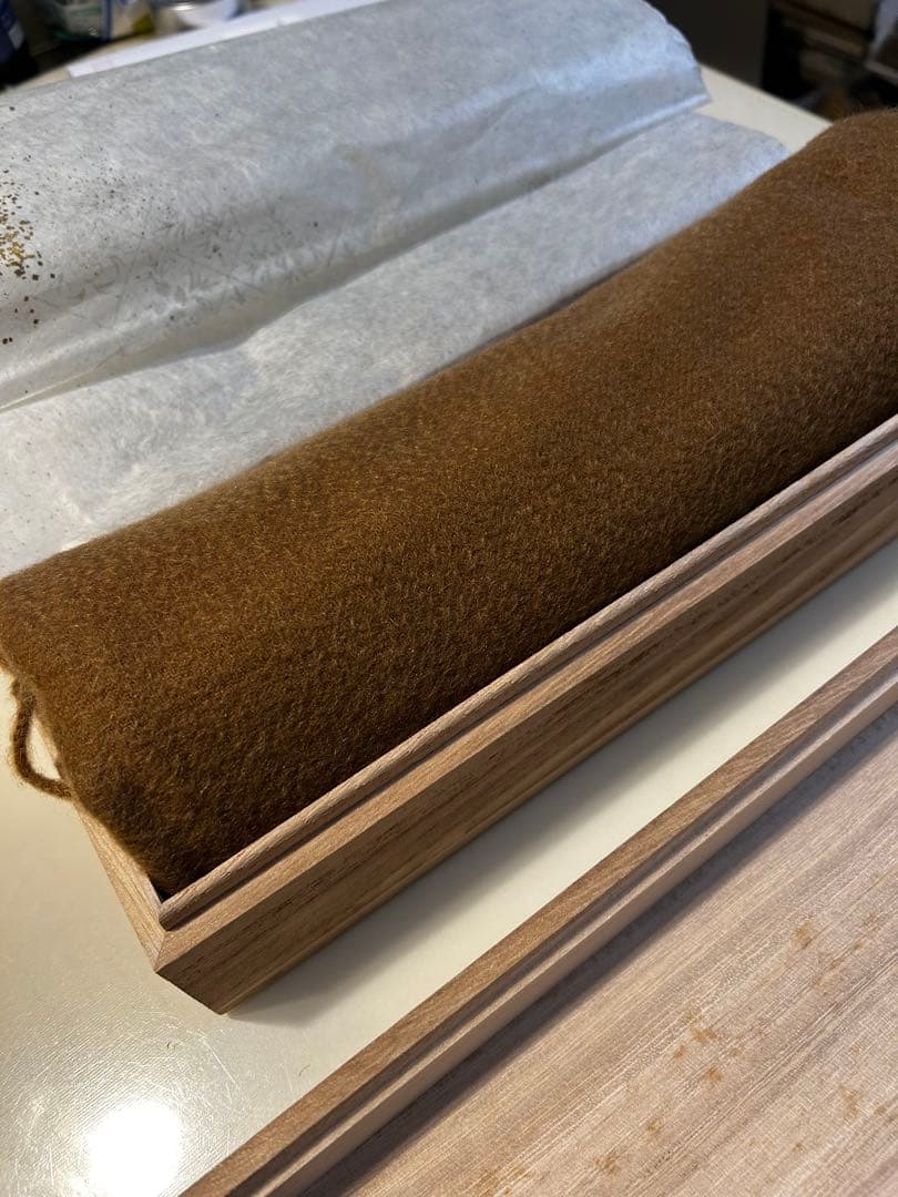 美品✨CASHYAGE. ブラウン カシミヤマフラー フリンジ付き　日本製