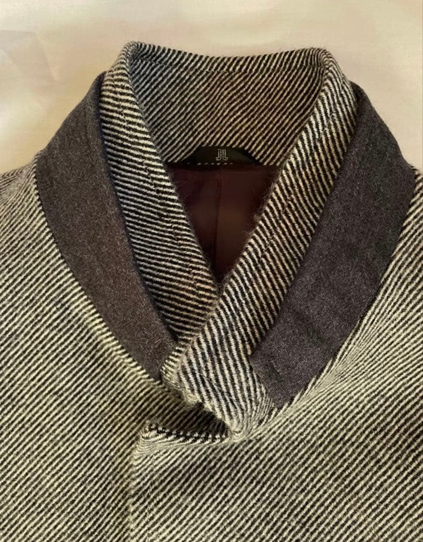 ランバンコレクション フード スタンドカラー 2way コート ウールコート