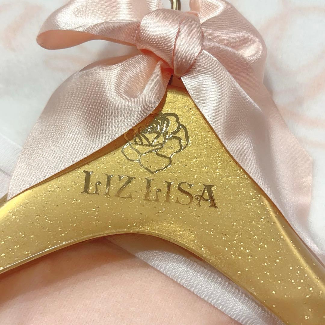 LIZLISA ハンガー　ゴールド　ロゴ　姫　リボン