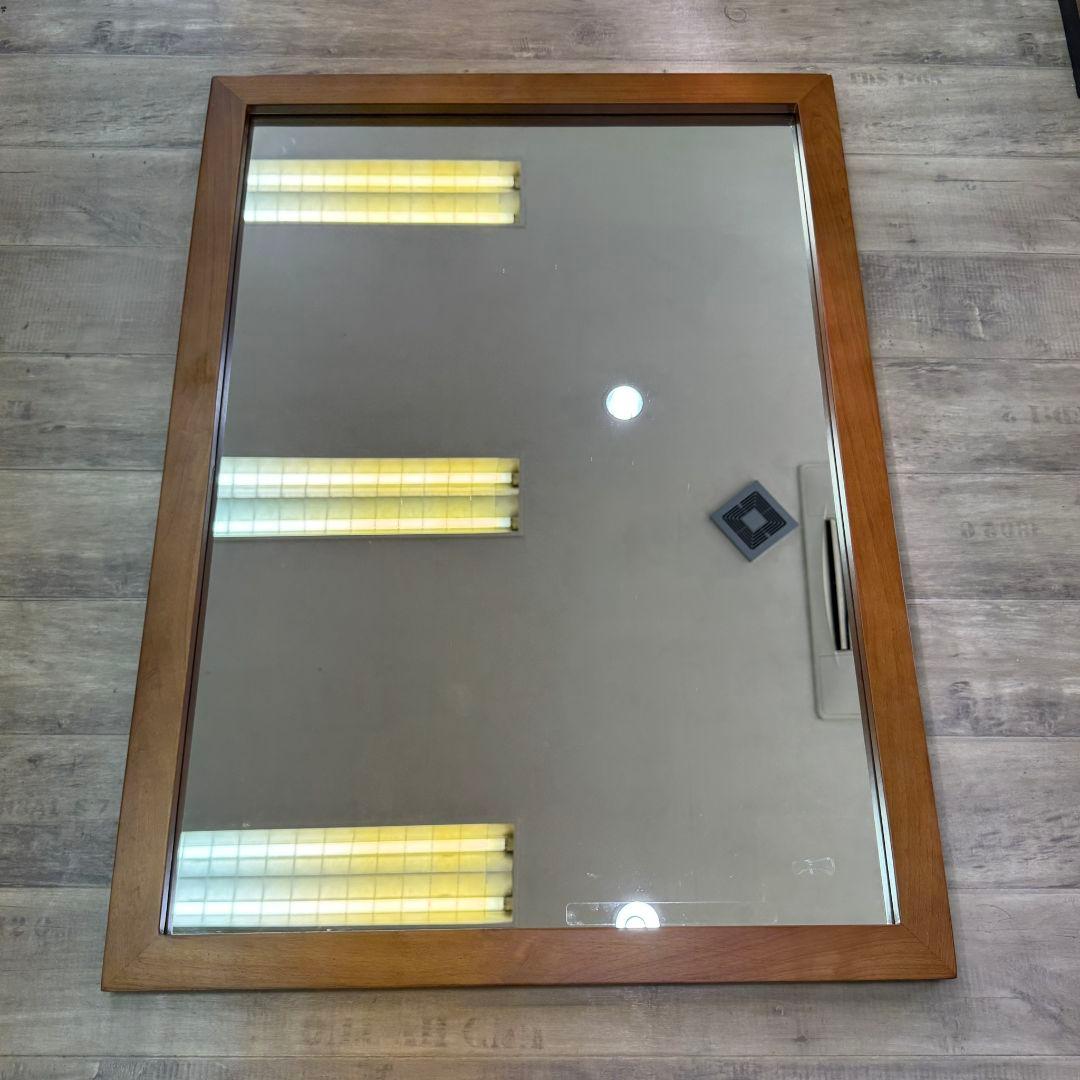 木製フレーム 壁掛け鏡
