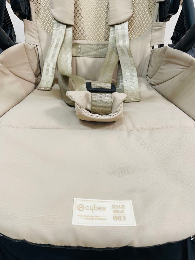 サイベックス メリオカーボン シーシェルベージュ　2022年　レインカバー付き⭐︎