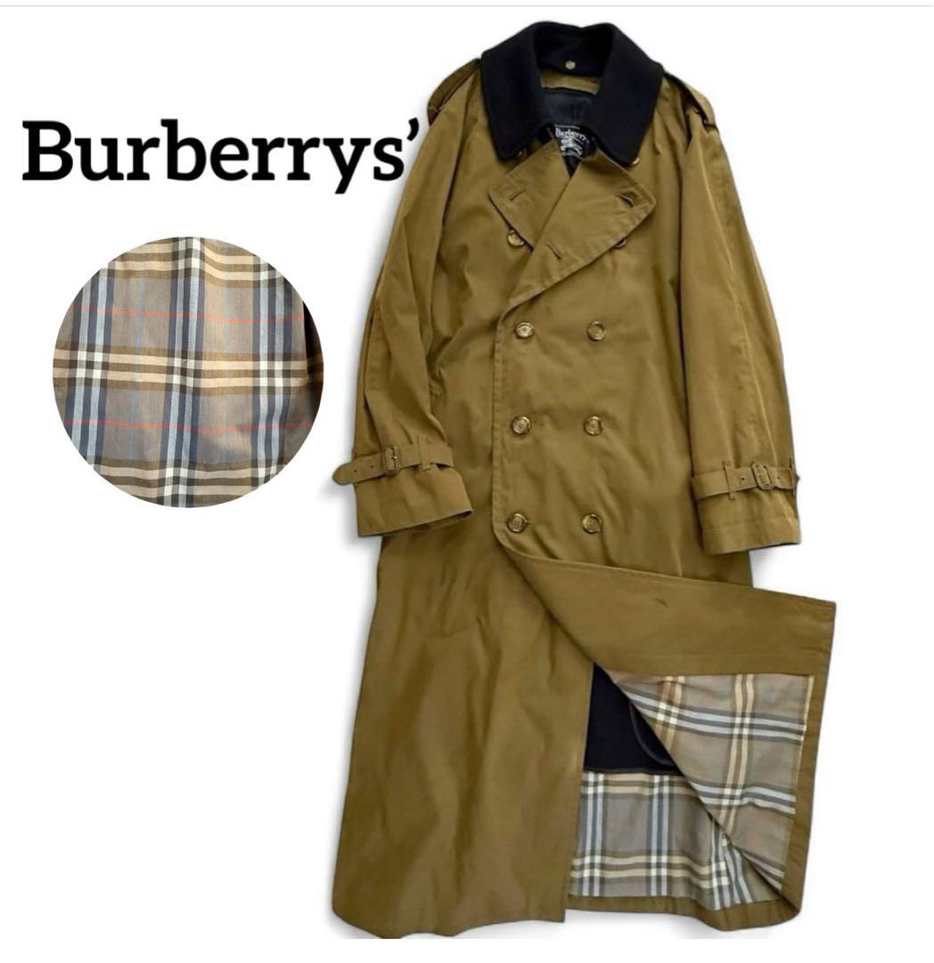 希少 バーバリー 英国製 トレンチコート カーキ ノバチェック ライナー付き