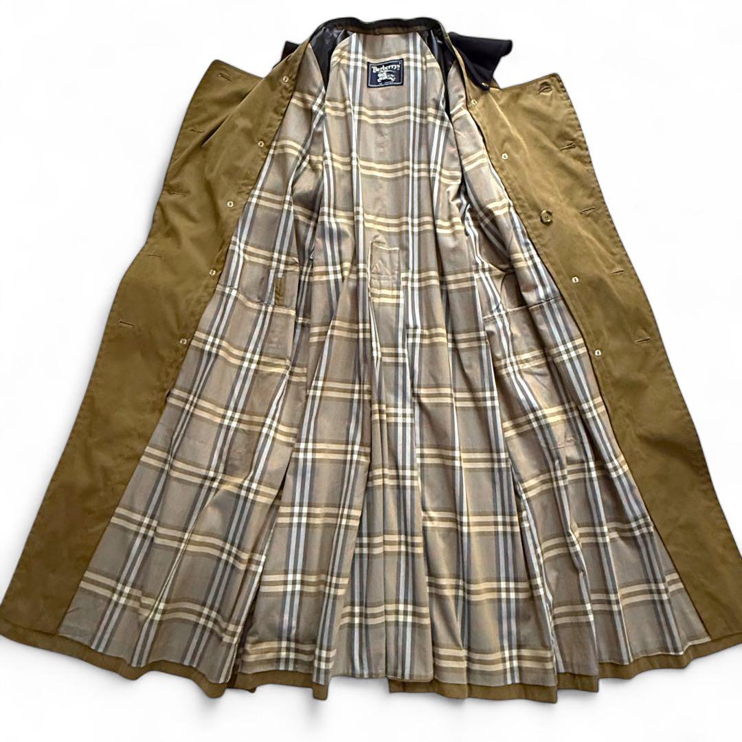 希少 バーバリー 英国製 トレンチコート カーキ ノバチェック ライナー付き