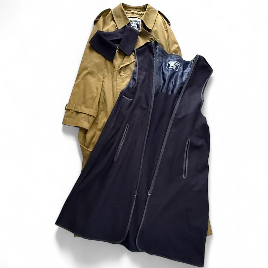 希少 バーバリー 英国製 トレンチコート カーキ ノバチェック ライナー付き