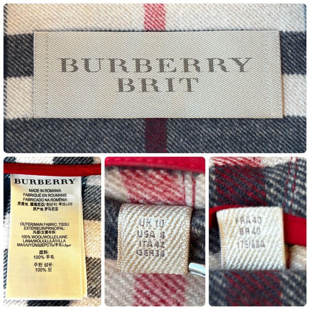 【訳あり】希少サイズ✨BURBERRY BRIT ダッフルコート　レッド