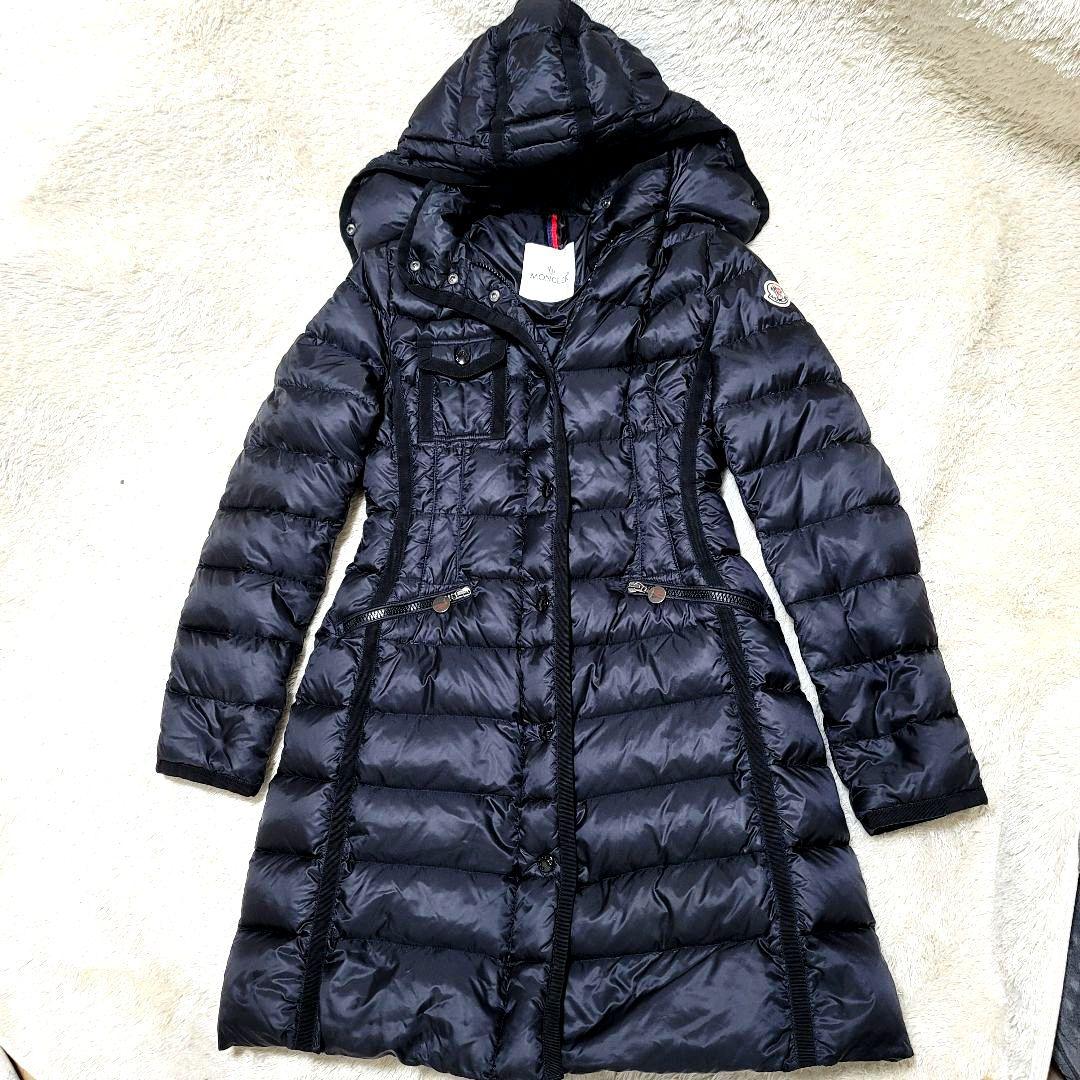 モンクレール エルミンヌ ブラック ダウンジャケット ダウンコート