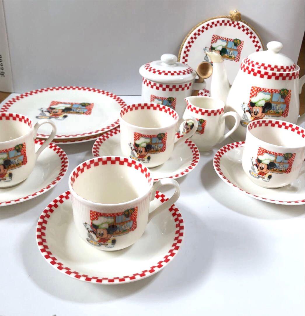 【ヴィンテージ】東京ディズニーランド　シェフミッキー　ティーセット14点