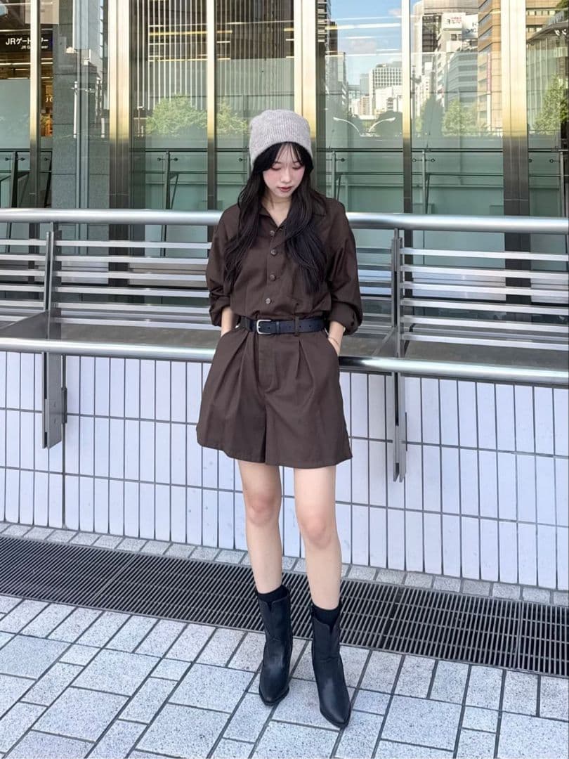 新品タグ付 M COCO DEAL/Dickies® シャツオールインワン