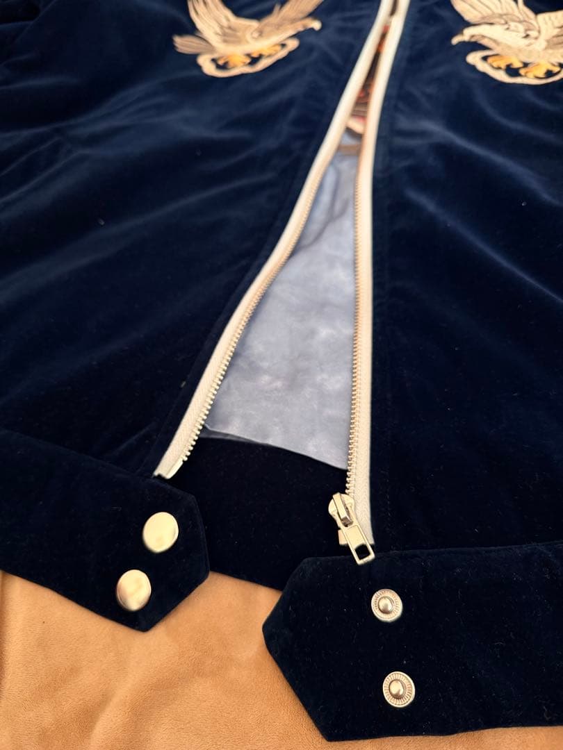 未使用近 別珍 Vintage handmade 龍鷲 日本限定スカジャン 美品