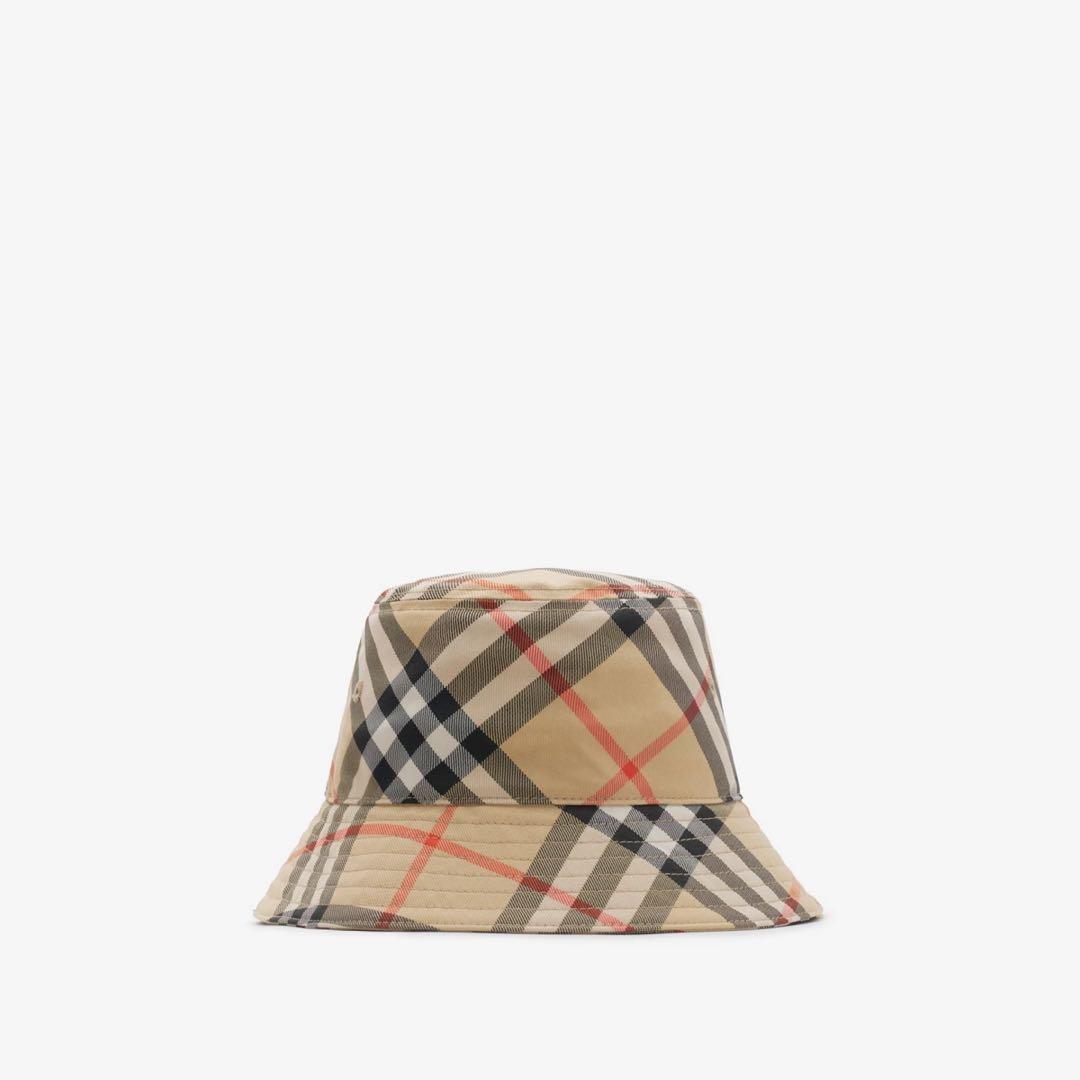 BURBERRY ベージュチェックハット 52cm