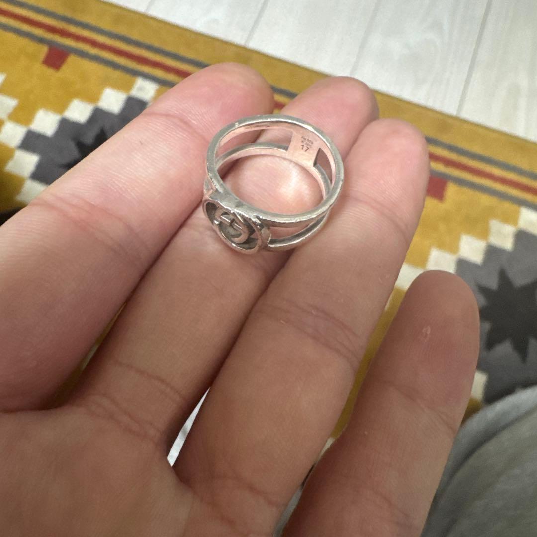 き*。様 Gucci シルバー ロゴリング