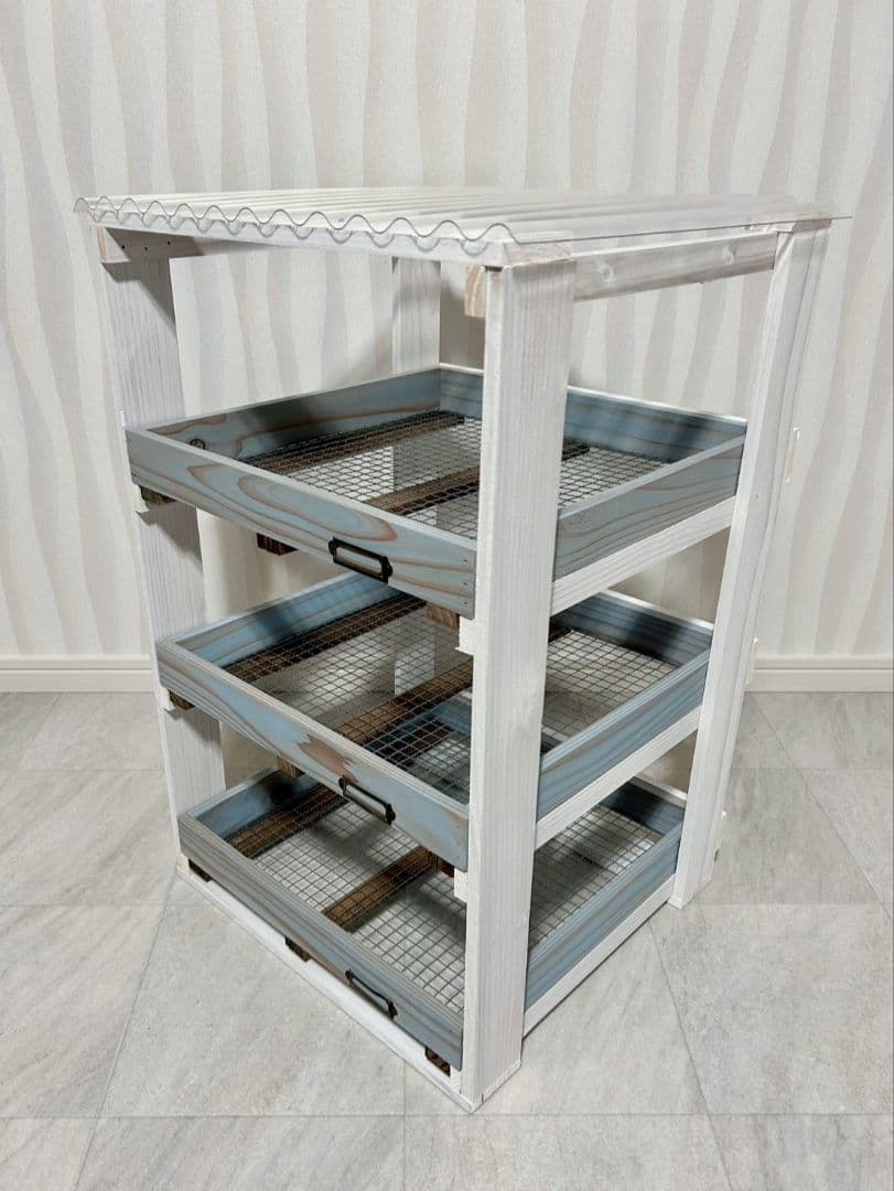 No.29 採光屋根付き3段木製プランターラック