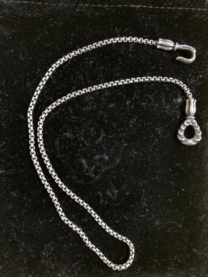 ギャラ有 ロンワンズ ボックスチェーン Mサイズ シルバー