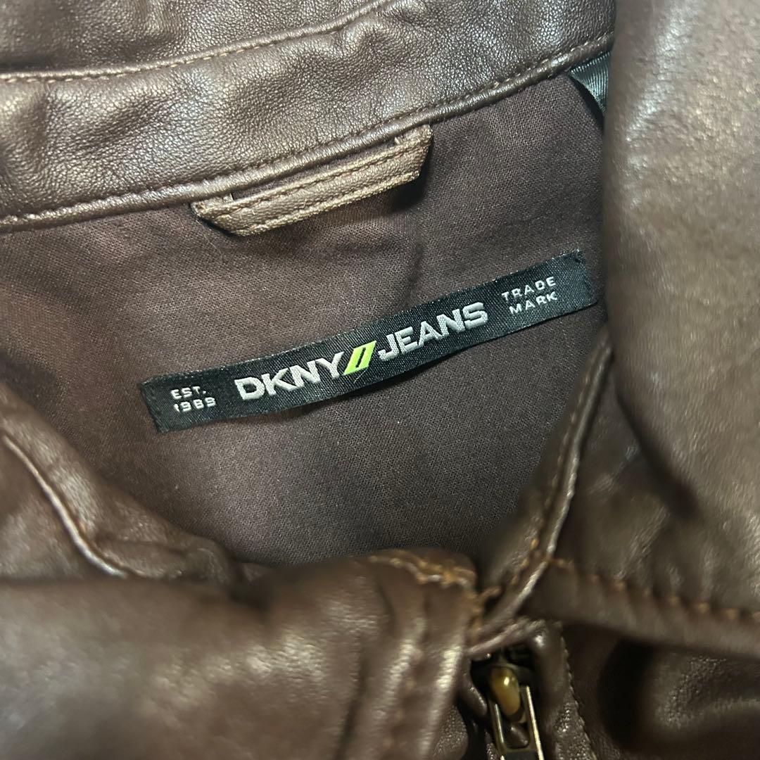 ジャケット・アウター 00s archive DKNY JEANS Leather Jacket