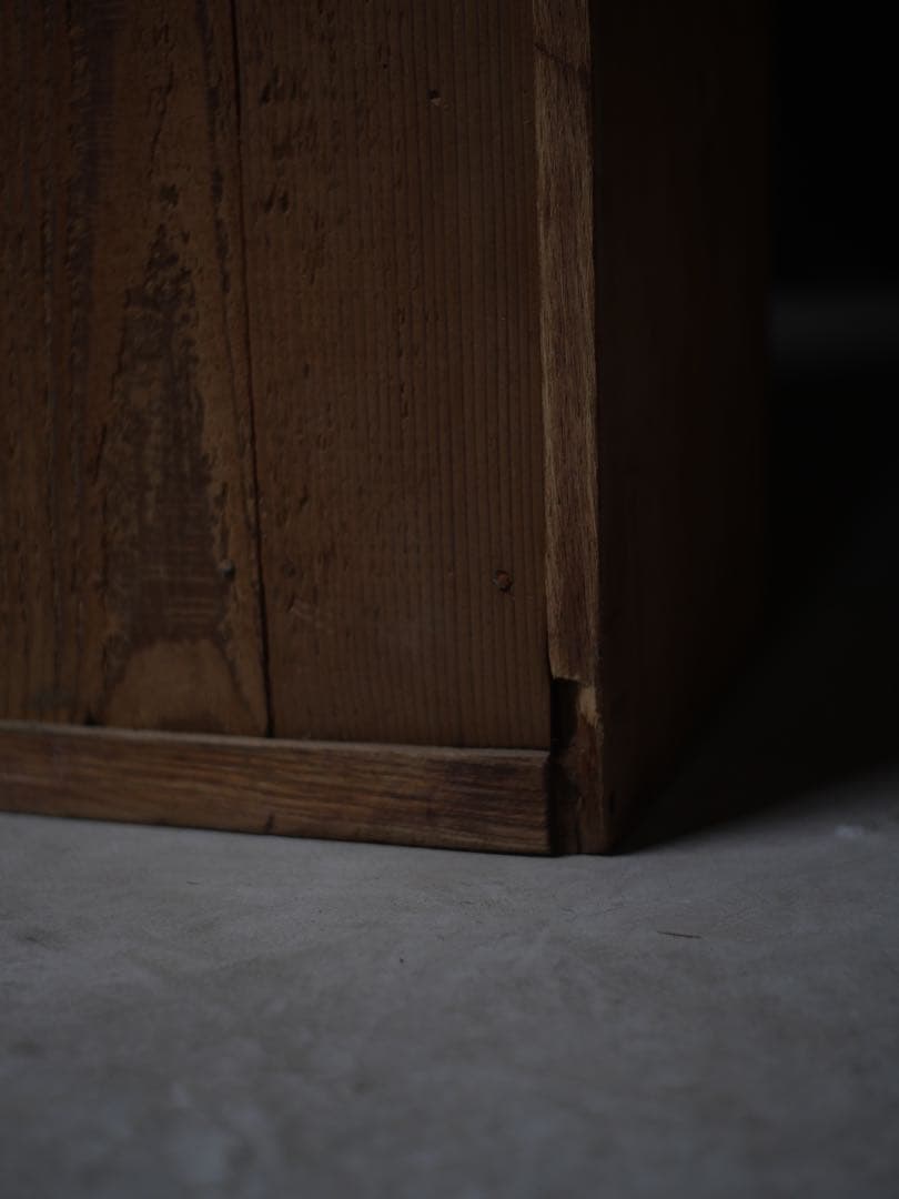 食器棚　収納　本箱　本棚　ガラス戸　棚　古家具　古道具　アンティーク　昭和レトロ