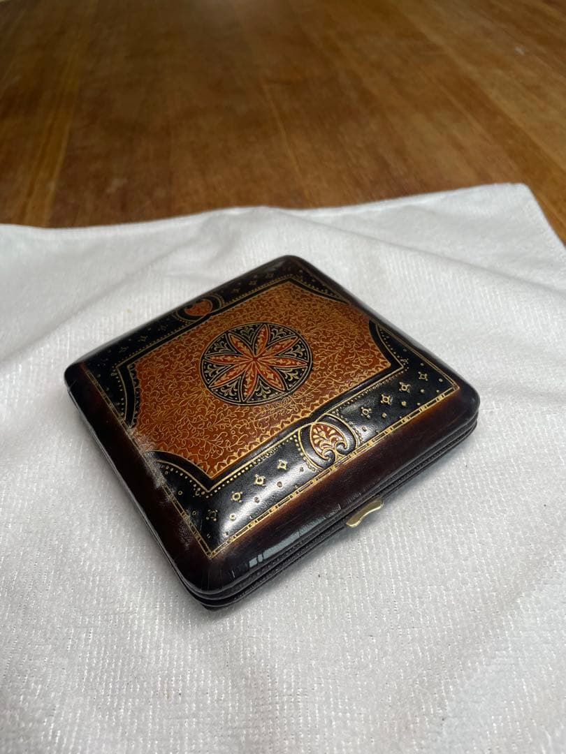 ドイツ　KIENZLE 本革仕様の真鍮ガラス目覚し時計　時計/目覚し　正確稼働