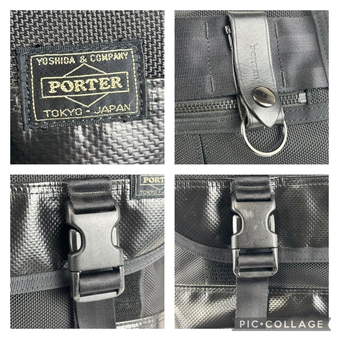 PORTER HEAT MESSENGER BAG(L) ブラック