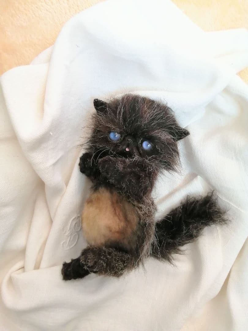 エキゾチックベビー♡子猫ちゃん♡ミックス毛♡アートドール♡ぬいぐるみ♡